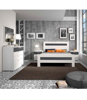 Dormitorio moderno con cama