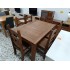 Mesa comedor extensible con 6 sillas de madera