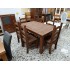 Mesa comedor extensible con 6 sillas de madera