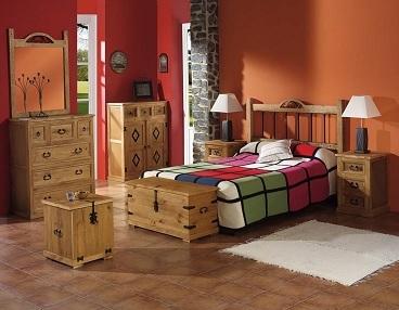 muebles de dormitorio rustico